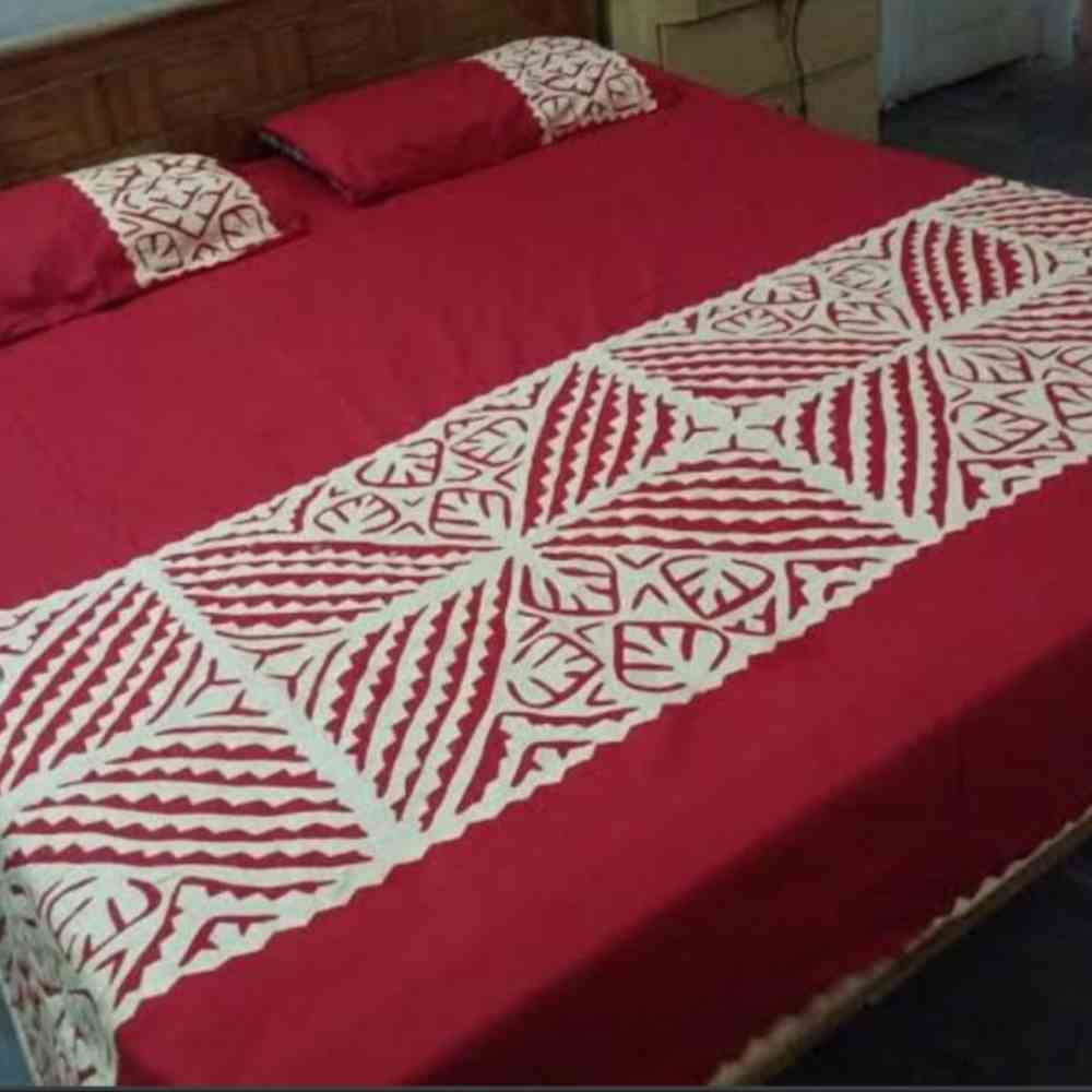 Handcrafted Applique Work Bedsheet